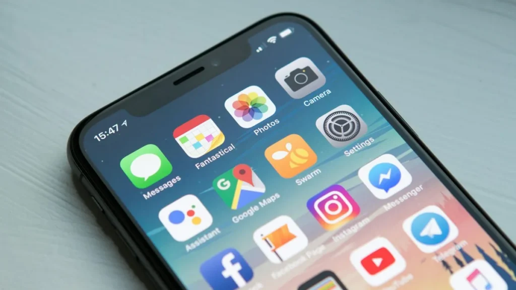 Smartphone exibindo tela de autenticação digital segura e validação biométrica